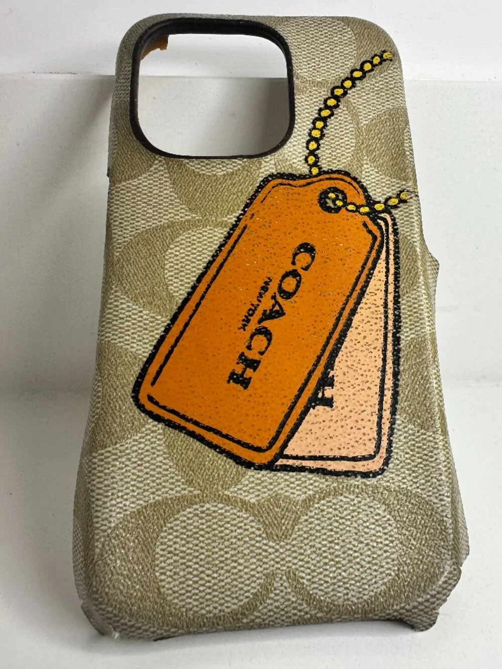 Coach iPhone 14 Pro Signature Case With Box AS IS